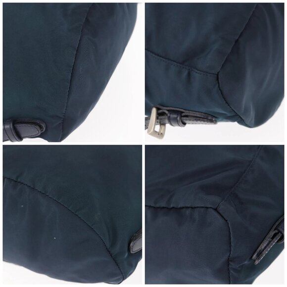 PRADA Backpack Nylon Navy Silver Auth BA6876 - Picture 16 of 16